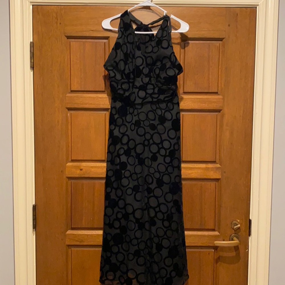 Black halter formal
